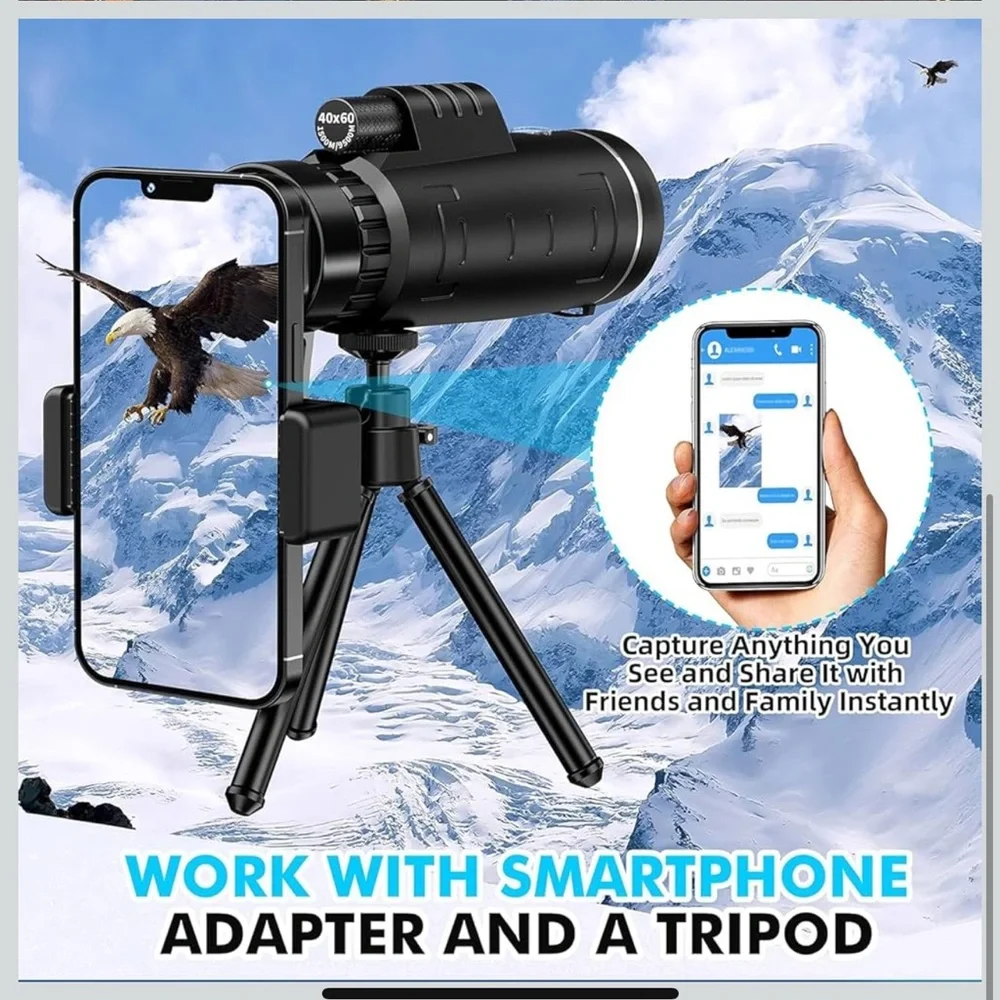High-Performance Black Monocular Telescope